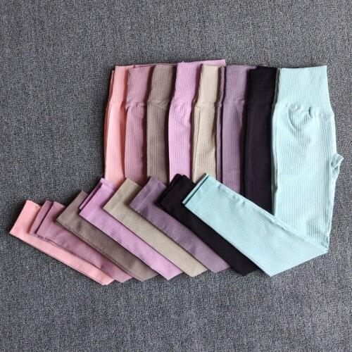 New Yoga Pants Sports Clothing Seamless Legging Solid High Waist Full Length Workout Leggings for Fittness Yoga Leggings