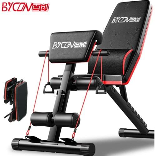 Dumbbell Bench Multifunctional Foldable Household Bench Press Bench Fitness Chair Fitness Equipment Supine Board