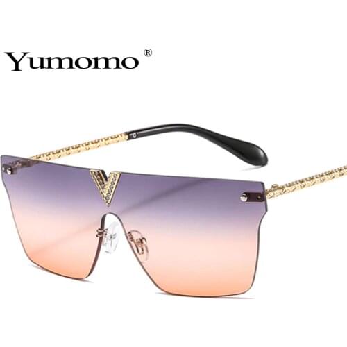 Fashion Brand Designer Square Flat lens Sun Glasses Mirror Women Sunglasses Men Hip Hop Oversized Lady Eyeglasses Male UV400