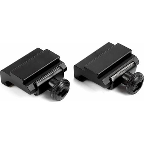 Tactical Aluminum 20mm to 11mm Picatinny Rail Adapter QD Quick Detach For Huntting