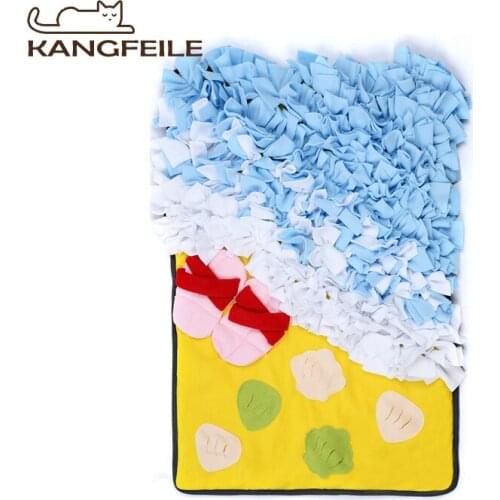 KANGFEILE Pet Supplies Training Sniffing Sniffing Mat for Cats Dogs Slow Food Mat Energy Consumption Blanket Pet Dogs Mats D2323