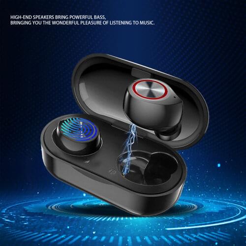 TW60 Compatible 5.0 Earphones Macaron Dual Earbuds Outdoor Sports Running Long Battery Life BlueTooth-compatible Earphones