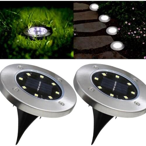 Solar Lights Solar Led Light Outdoor Waterproof Step Stair Fence Lamp Decoration for Patio Pathway Light Control Induction Lamp