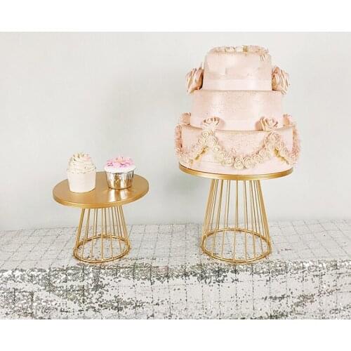 1pcs gold wedding cake stand set 12 pieces cupcake barware decorating cooking cake tools party dinnerware