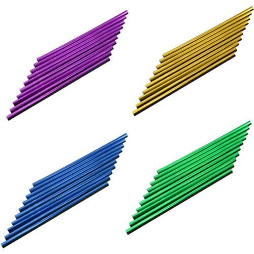 10Pcs Car Auto Air Outlet Vent Interior Decorative Stickers Decals Strip Accessory