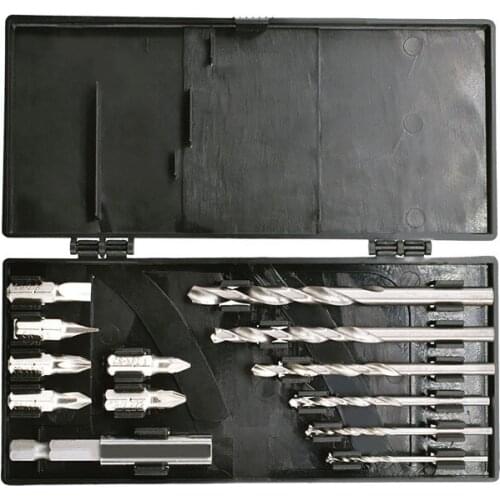 13pcs High Speed Steel Twist Drill Bit Screwdriver Set Tool Multifunctional Electric Hardware Tool Accessories