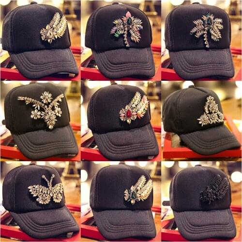 2018 New seasons diamond pattern Korean female hat MMJ hip hop cap baseball cap tide hat 487