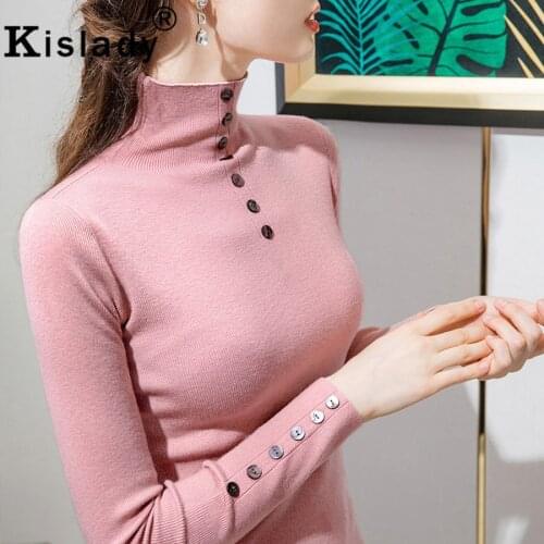 2020 Korean Turtleneck Long Sleeve Gothic Women Shirts OL Elegant Patchwork Simple Shirts Winter Tops Vintage Solid Clothes