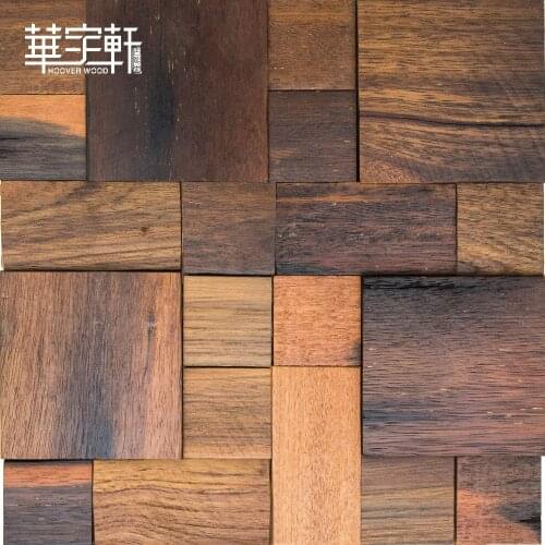 Natural ship wood 3d ancient old boat wooden mosaic tiles wall decoration materials HMWM1027 for backsplash kitchen wall