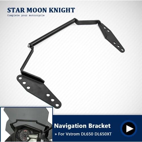 Areyourshop For Suzuki DL 650 DL650 DL650XT V-Strom 2017-2019 2018 Windshield Fixing Navigation Bracket GPS Smart Phone Holder