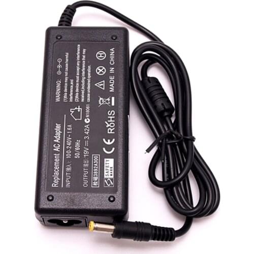 5pcs/lot 19V 3.42A 65W AC Laptop Power Adapter For acer 1200 1680 PA-1700-02 S7200 TM342 TM345T TM347T TM351TE TM350TE