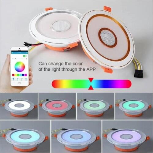 Bluetooth audio downlight One - track multi - link wireless bluetooth music Inlay lamp freeshipping