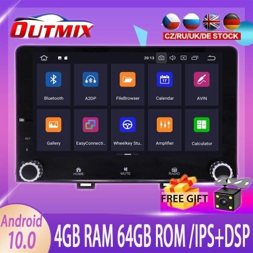 Carplay IPS Android 10 Screen GPS Navigation For KIA RIO 2017 2018 2019 2020 Auto Radio Audio Stereo Multimedia Player Head Unit