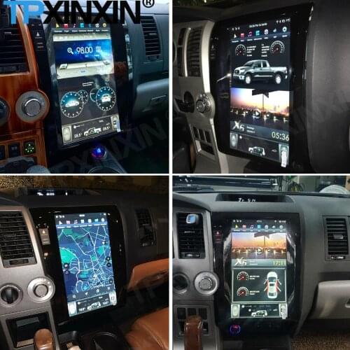 Carplay Tesla 128G Radio 2 Din Screen Control Android For Toyota Tundra 2007 2008 2009 2010 2011 GPS Player Auto Audio Head Unit