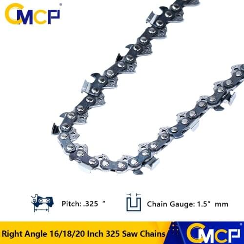 1pc 16/18/20 Inch Right Angle Chainsaw Chain 0.325''LP 058 Saw Chains 325 64/72/76 Drive Links Fit For Electric Saw Chains
