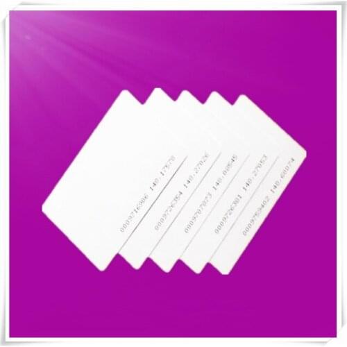 1000pcs/lot TK4100/EM4100 blank card Thin pvc RFID 125KHz 18000-2 Smart Card Chips