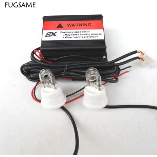 FUGSAME Car Strobe Hide away fog lights, strobe warning light 2pcs xenon Super bright, Long service life red blue