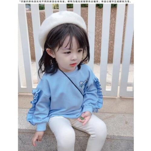 Girls long sleeve sweet sweaters autumn new childrens flowers casual Tops baby kids girls coats little girls sweaters P4 218
