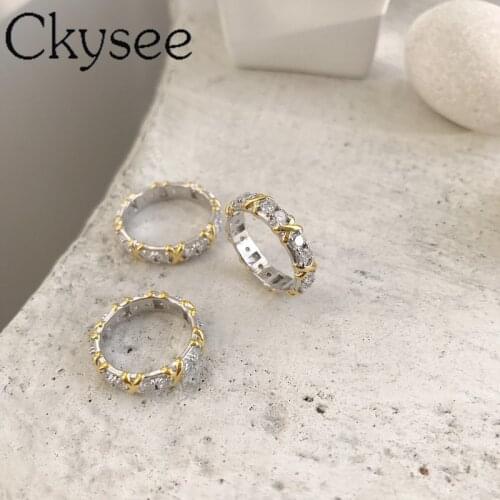 New Arrival 925-Sterling -Silver Gold Bandage Rings Fashion Charms Silver Jewelry Different Sizes For Men and Wom