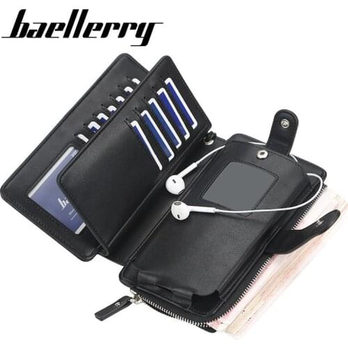 2020 Men Hasp Wallet Vintage Men Long Clutch Leather Male Purse Big Capacity Business Mens Wallet Card Case Holder Man Money Bag