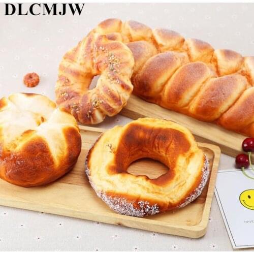 Soft Bread Artificial bread Artificial food squishy Bread Simulation Model Soft Bread Fake Cake Bakery Photography props Decor