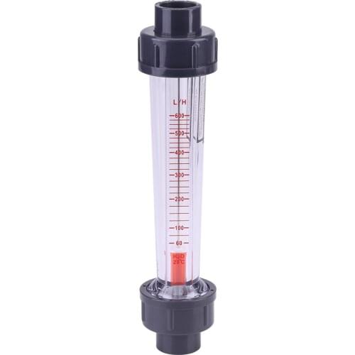 25-250L/H 60-600L/H Plastic Tube Liquid Water Rotameter LZS-15 Flow Measuring Instruments Testing Meter Tube