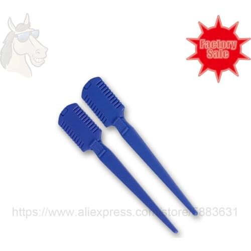 88 3004 Plastic trim mane combs braiding with covert metal knives 17.8x2.7cm thinner braiding comb grooming factory direct sale