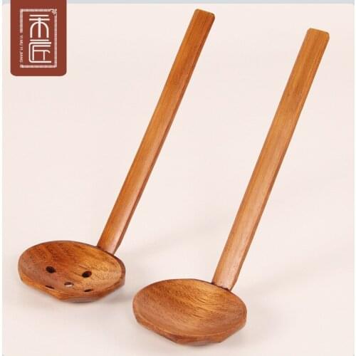 Japanese Style Long Handle Ladle Ajisen Ramen Ladle To Drink Soup Turtle Shell Hot Pot Ladle