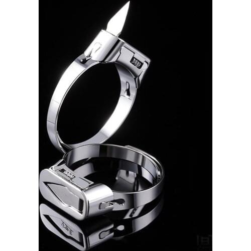 Defensa Adjustable 316 Stainless Steel Finger RIng Personal Safety Mutifunctional Hidden Cutting Survival EDC Fashion Ornaments