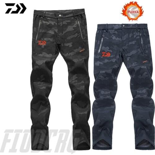 Daiwa Fishing Autumn Winter Hiking Fishing Camping Climb Ski Trekking Trousers Plus Size Oversized Waterproof Outdoor Pants