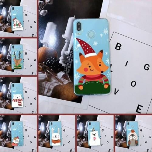 Silicone Phone Case For Huawei Nova 2i 3 3I 3E 2 Lite Plus 4 4E 5 Christmas Cat Soft Back Cover For Huawei Nova Smart Lite 2017