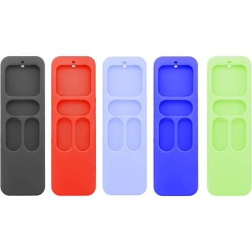 Silicone Protective Case Cover for -Apple TV -4th Generation 4K Siri Remote Control Shockproof Shell Skin Sleeve
