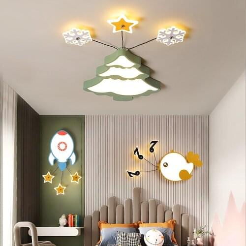 Modern Creativity Cartoon led ceiling Lights childrens room bedroom home warm boys and girls indoor lighting decoration lamps