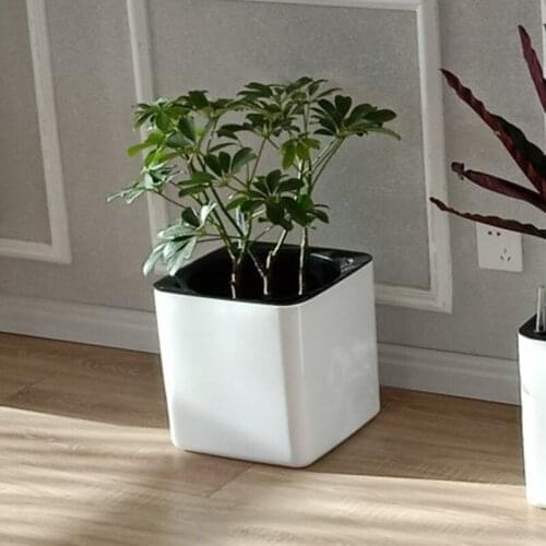 Outdoor Garden Flower Pot Indoor Decoration Self Watering Modern Plant Starter Patio Office Multifunction Backyard Succulent Pot