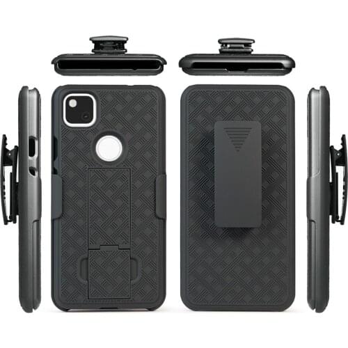 High Quality TPU PC Kickstand Phone Case Mobile Phone Cover For Google Pixel 4A Case car mount magnetic cell phone case