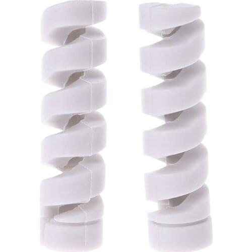 2pcs Cable Protector Bobbin Winder Data Line Case Rope Protection Spring Twine For Phone USB Earphone Cover E56B