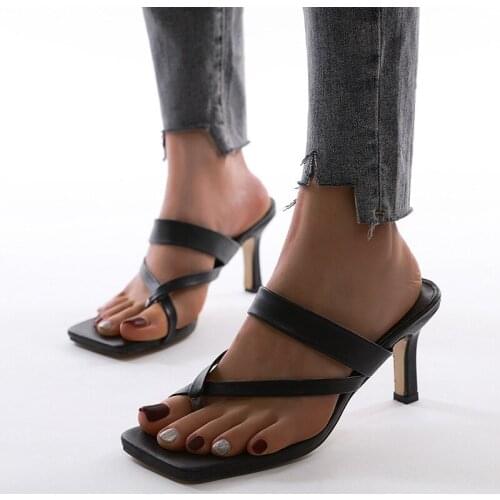 2020 Summer Comfort Shoes For Women Beige Heeled Sandals Flip Flops Platform shoes Womens Heels Med Large Size Ladies Comfort41