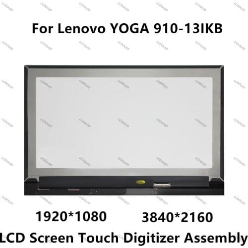 13.9'' LCD Display Screen + Touch Digitizer Assembly For Lenovo YOGA 910 80VF00MFUS 80VF002JUS 80VF00FQUS 80VF00MGUS 80VF007TUS