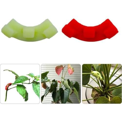 W3JE 10 Pcs 90 Degree Plant Bender Reusable Plastic Plant Branches Benders Low Stress