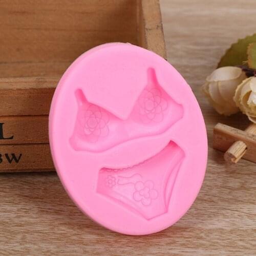 3D Sexy Women Ladies Bikini Bra Underwear Shaped DIY Silicone Mold Cake Decoration Fondant Sugarcraft Pasty Gumpaste Tools