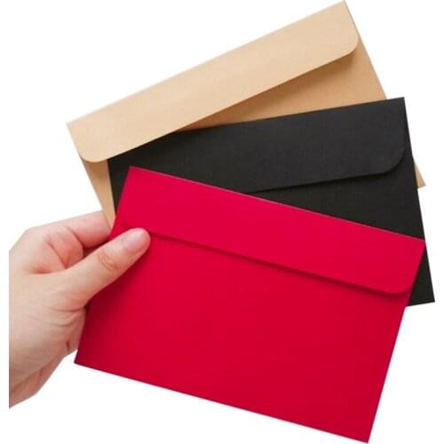 5set DIY handwritten Blank greeting Paper Cards Birthday Greeting Card with envelope wedding invitations
