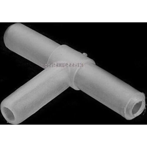 5PCS Plastic T Shape 3-Way Aquarium Air Pump Line Tubing Hose Joints Connector New