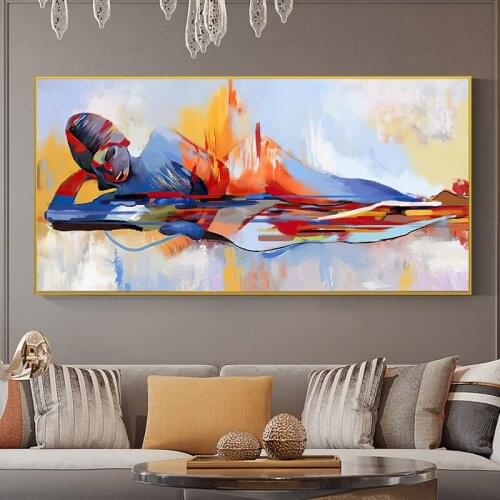 Abstract Buddha Lord Oil Painting Modular Religious Posters and Prints on Canvas Wall Art Picture for Living Room Home Decor
