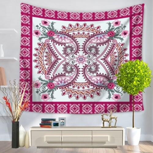 Bohemian Mandala Painted Personality patterned tapestry wall blanket background cloth beach towel Family bedroom decoration