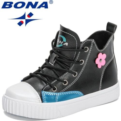 BONA New Designers Childrens Sneakers High Top Basketball Sports Shoes Child High Quality Running Shoes Kids Walking Footwear