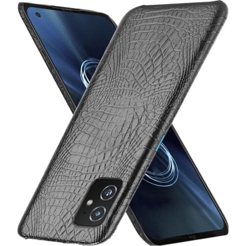 Case for Asus Zenfone 7 ZS670KS Crocodiel Texture PU Leather Back Hard Plastic Cover For Asus Zenfone 7 ZS670KS 7 Pro ZS671KS