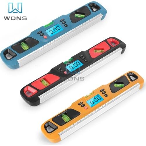 HW-200 Digital Level Inclinometer Electronic LED Display Protractor Measuring Tool Instrument Magnetic Base Digital Level 280mm