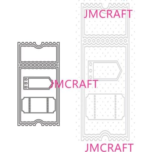 JMCRAFT BeautifulLace Border Hanging Card #4 Metal Cutting Dies DIY Scrapbook Handmade Paper Craft Metal Steel Template Dies