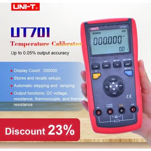 UNI-T UT701 thermocouple temperature calibrator output voltage / Single Function Temperature Calibrator
