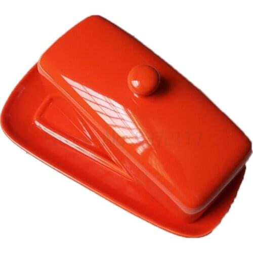 Candy-colored butter dish breadbasket with lid kitchen utensils porcelain oiler butter box for butter dish Food Keeper kitchen